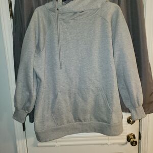 Zenana Outfitters Light Gray Women's Pullover Hoodie